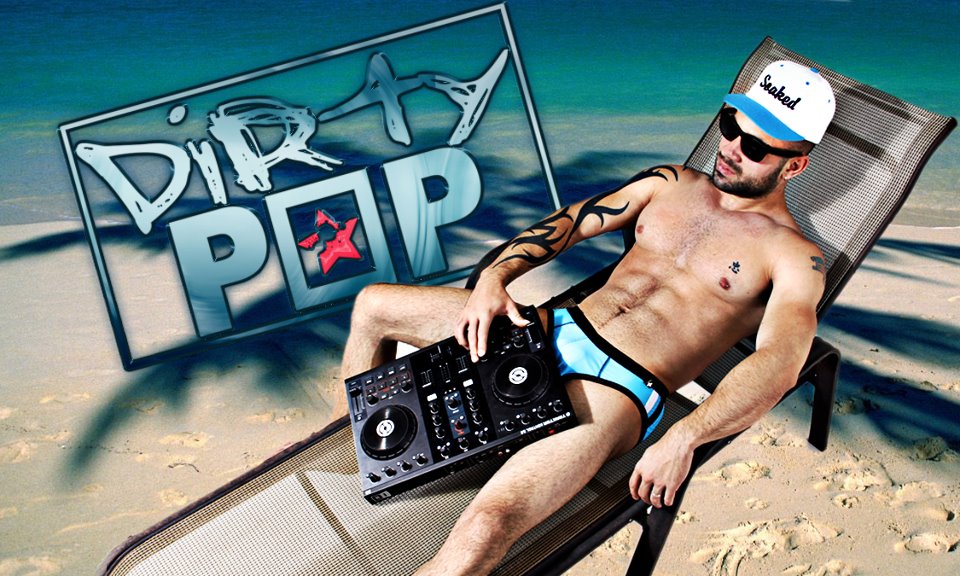 DJ Drew G. seems to be allergic to clothes...