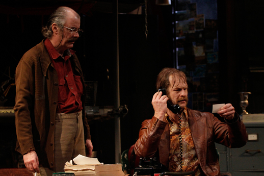 (l-r) Charles Leggett and Hans Altwies in American Buffalo at Seattle Repertory Theatre. Photo by Chris Bennion.