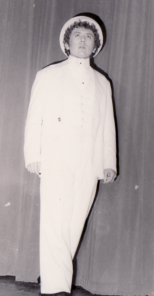 Your critic as Harold Hill, circa 1981...yes, children, I is old...but, aren't I heavenly? Photo: The Strangeways Collection.