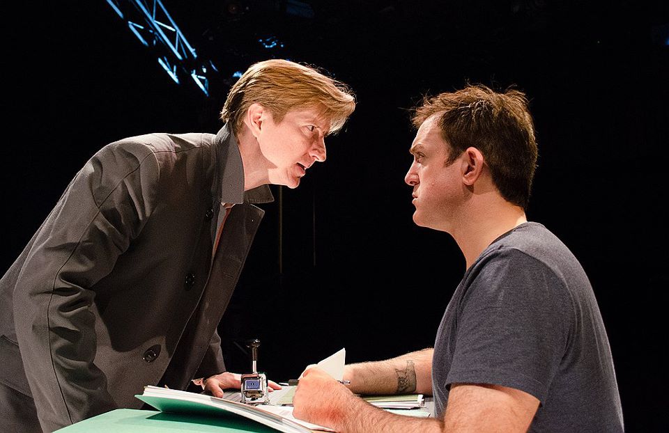 John Ulman,left and Mike Dooly in Seattle Public Theater's production of "The Understudy". Photo: Paul Bestock