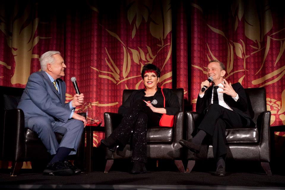 Liza Minnelli, Joel Grey, and Robert Osborne introducing Cabaret on Thursday at the 2012 TCM Classic Film Festival in Hollywood, California. 4/12/12