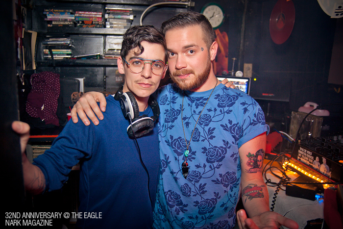 The iconic J.D. Samson and DJ Nark at The Seattle Eagle's 32nd Anniversary Party, held Saturday, March 23, 2013. Photo: Rachel Robinson/Nark Magazine