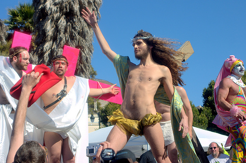 Something that will NEVER happen in Seattle...SFO's "Hunky Jesus Contest" in Dolores Park.