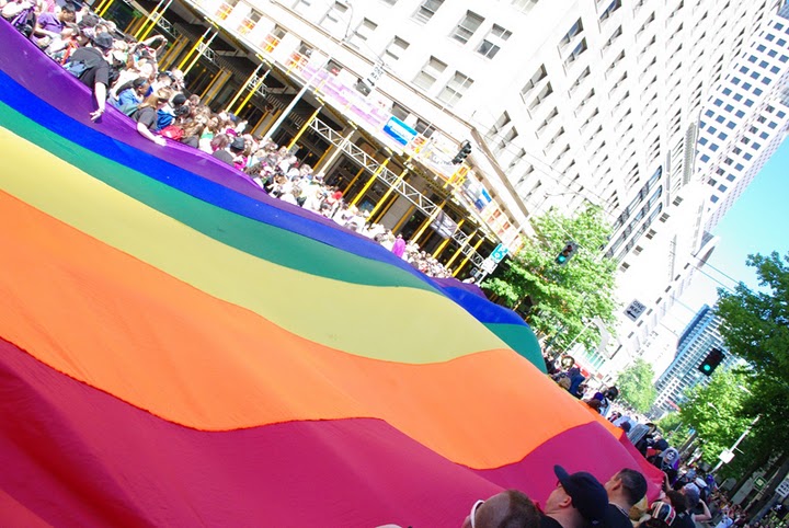 2011 Pride Parade 0122 Rainbow Flag Parade