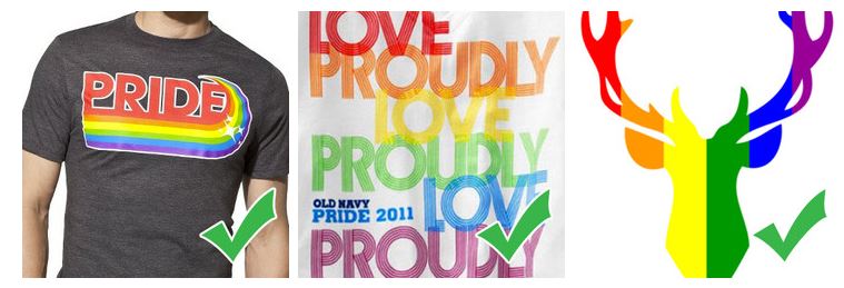 We hope you can do better than these three shirt designs...the first two are awful...we kinda like the Big Gay Deer.