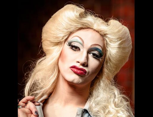 Jerick Hoffer/Jinkx Monsoon as Hedwig in Balagan's 2013 production of "Hedwig & The Angry Inch" and now nominated for Best Actor in a Musical for the 2013 Gregory Awards. Photo: Christopher Nelson Photography