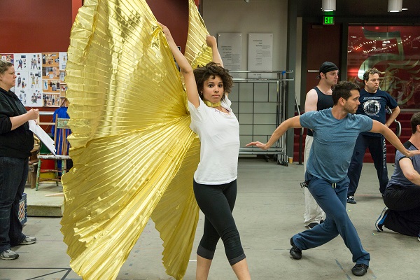 First look behind the scenes in the rehearsal hall at The 5th Avenue as the new musical SECONDHAND LIONS takes shape. Photo: Mark Kitaoka