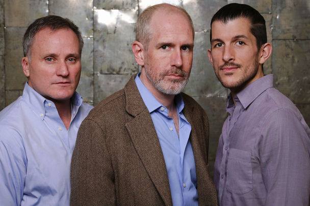 Stephen Black, Greg Lyle-Newton and Andrew Russell star in Strawshop's production of Larry Kramer's acclaimed THE NORMAL HEART now through February 15, 2014. Photo: John Ulman