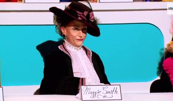 BenDeLaCreme as Dame Maggie Smith on RuPaul's Drag Race and their very special "Snatch Game" episode!
