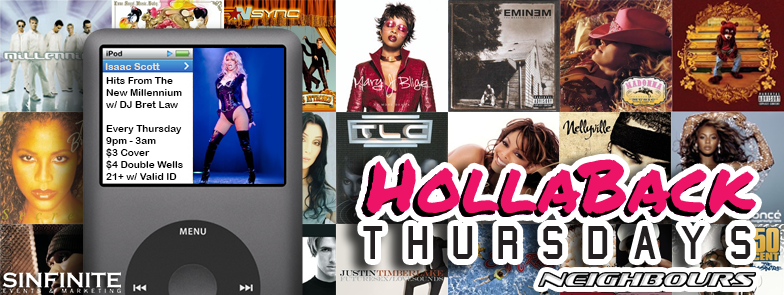 HollaBack Thursdays with Isaac Scott is the new hot dance party night at Neighbours starting April 17.