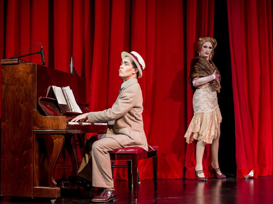 THE VAUDEVILLIANS, are Jerick/Jinkx/Kitty and Richard/Scales/Dan and ALL of them are coming to the Seattle Rep for a month long run in October of 2014. Photo: Brian Buck