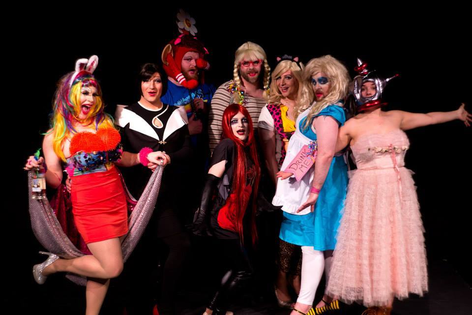 The cast of the last installment of Anita Goodmann's "Playtime" show which returns to the West of Lenin theater in Fremont this Fri/Sat for 11pm shows.