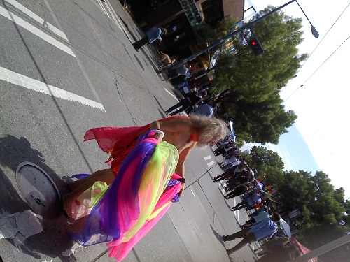 We're guessing "Twirling Scarves" Boe Odyssey will be out and about today...with or without any pants = a mystery.