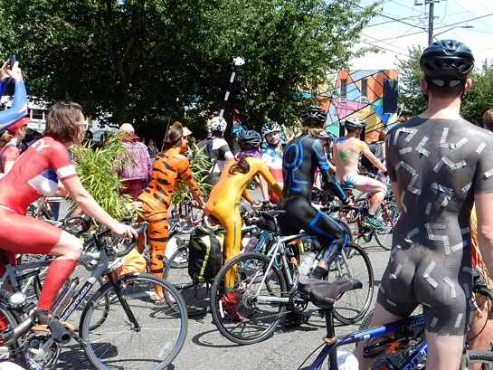 Butts are ok...right? Fremont Solstice Parade, June 21, 2014. Photo: Earle Dutton