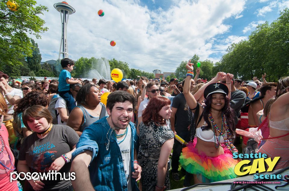 A view from the DJ Stage at PrideFest 2012. Photo: Ryan Georgi/PoseWith.Us for Seattle Gay Scene.com