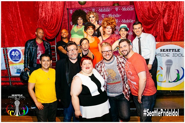 The cast for Pride Idol 2014's Wild Card Round at Neighbours Nightclub.