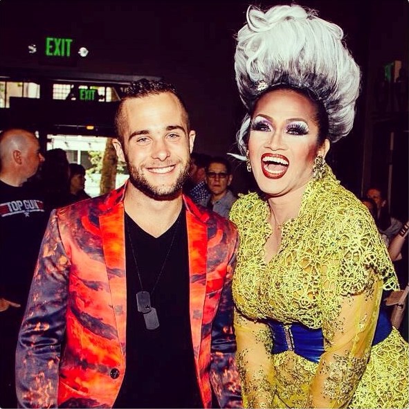 Aww, what a cute little InstaGram picture of Miss Manila, posing here with her adorable boyfriend Jason Mueller before the Seattle Pride Parade.