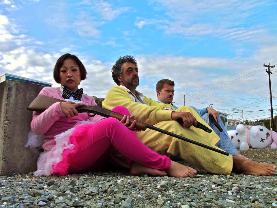 The theater collective LE FRENCHWORD will be hunting "wabbits" tonight through Saturday at Theatre Off Jackson in their deliciously odd little show, FANCY MUD. Photo: Jim Hamerlinck
