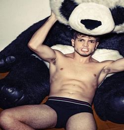 (Not sure if the panda and/or the model were harmed in the making of this Googled image.) 