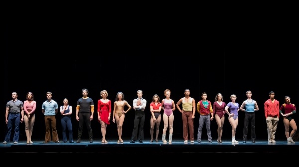 The company of A Chorus Line at The 5th Avenue Theatre.     Photo Credit Tracy Martin