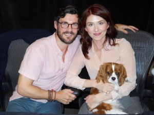 Sean Maher, Jewel Staite, and Charlotte.
