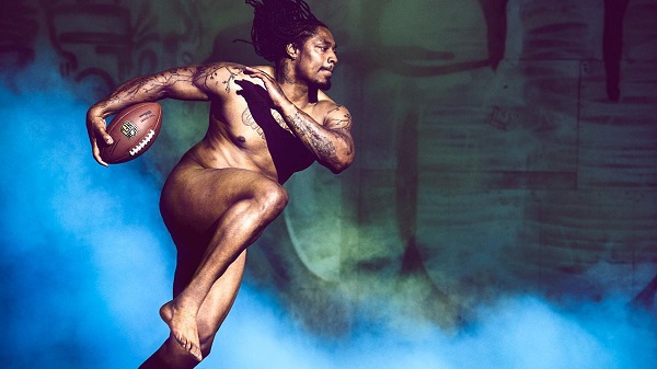Sadly, Seattle Seahawks running back Marshawn Lynch probably WON'T be nude tonight.... Photo: Carlos Serrao