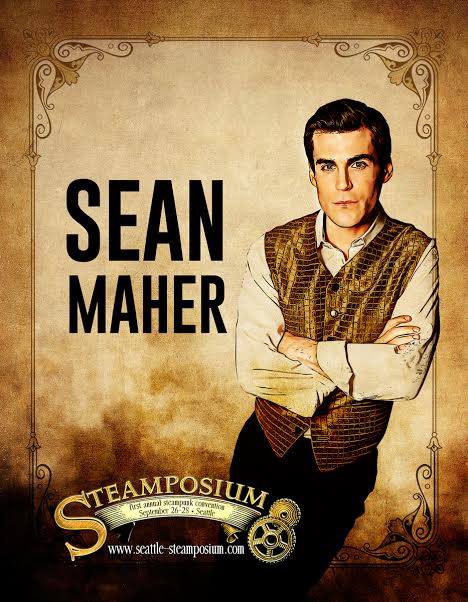 Out gay actor and one fo the stars of the beloved cult tv series "Firefly", Sean Maher will be a special guest at Seattle's premiere steampunk convention, STEAMPOSIUM, Sept 26-28, 2014.