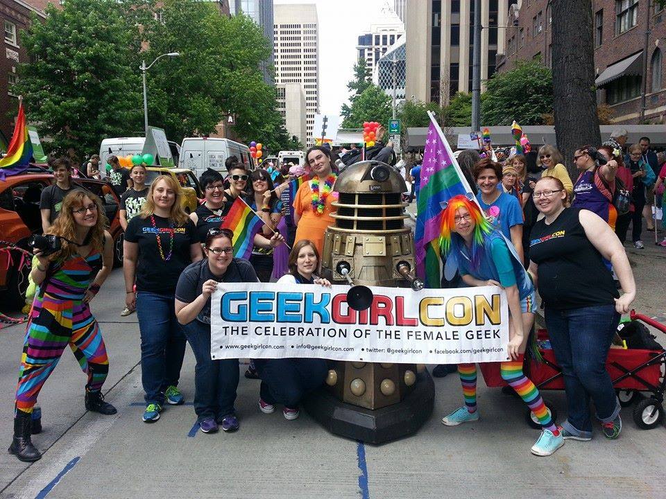 Geek Girl Con in Seattle Pride Parade.