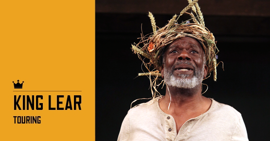 Joseph Marcell as Lear in Shakespeare's Globe touring production of "King Lear" at Seattle's Moore Theatre, Nov 25 & 26, 2014.