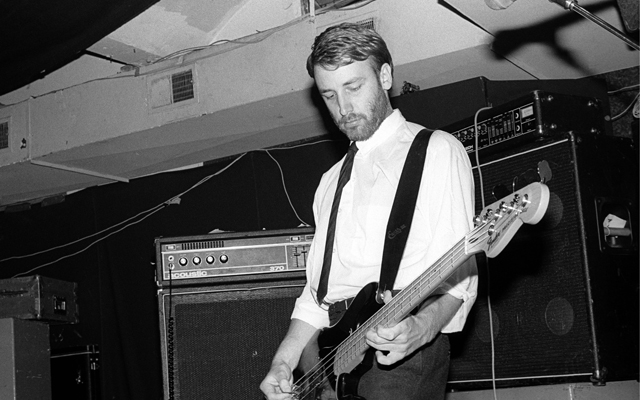 Peter Hook in NEW ORDER, "back in the day". (Photo by Ebet Roberts/Redferns)