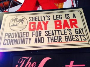 Shelly's Leg bar sign at MOHAI, for those who remember.