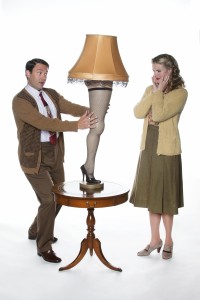 The Old Man (Dane Stokinger, left) and Mother (Jessica Skerritt, right) in A Christmas Story, The Musical at The 5th Avenue Theatre. Photo Credit: Mark Kitaoka